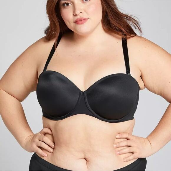 LANE BRYANT Cacique Lightly Lined Multi-Way Strapless Bra Plus Sz 44DD Cocktail - Picture 2 of 14